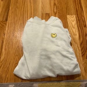 Oversized smilie crewneck